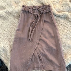 Velvet Heart Linen Skirt with Pockets